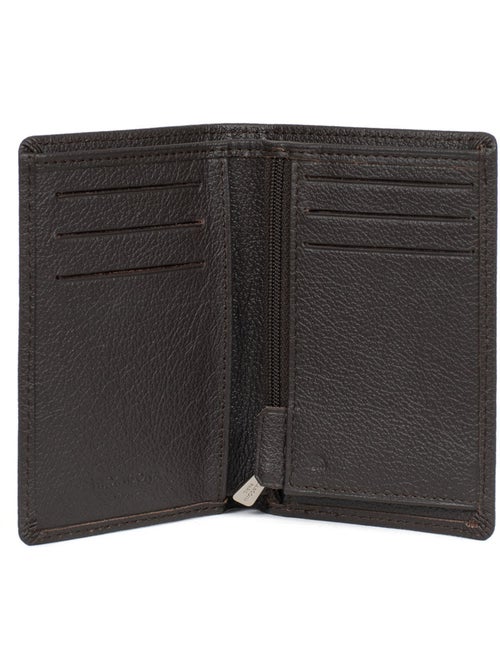 Portefeuille européen 1 volet Stop RFID Cuir de vachette CONFORT - Kiabi Portefeuille européen 1 volet Stop RFID Cuir de vachette CONFORT - Kiabi