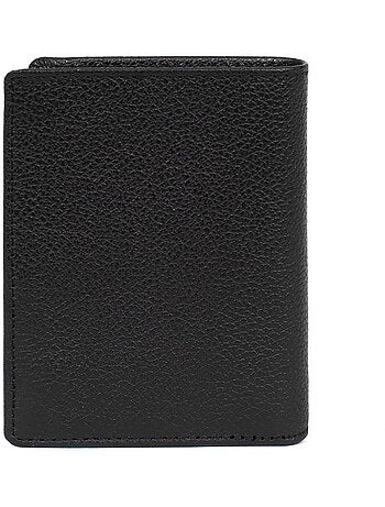 Portefeuille européen 1 volet Stop RFID Cuir de vachette CONFORT