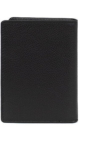 Portefeuille européen 1 volet Stop RFID Cuir de vachette CONFORT