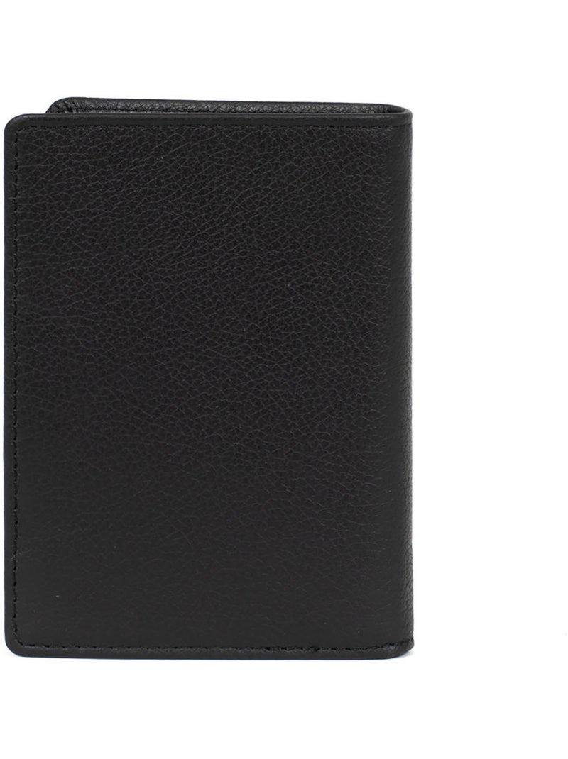 Portefeuille européen  1 volet  Stop RFID  Cuir de vachette CONFORT Noir - Kiabi