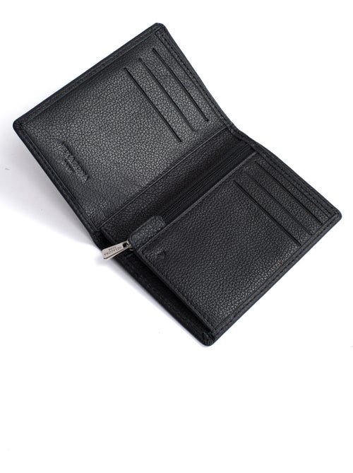 Portefeuille européen 1 volet Stop RFID Cuir de vachette CONFORT - Kiabi Portefeuille européen 1 volet Stop RFID Cuir de vachette CONFORT - Kiabi