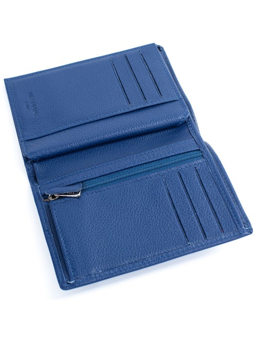 Portefeuille européen  2 volets  Cuir CONFORT - Kiabi