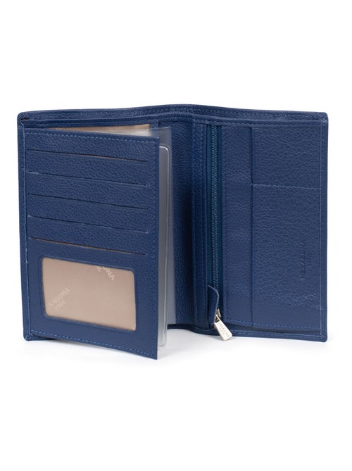 Portefeuille européen  2 volets  Cuir CONFORT - Kiabi