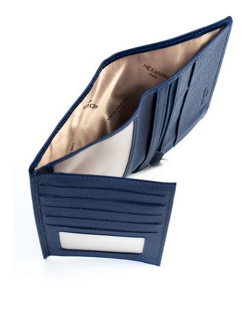 Portefeuille européen  2 volets  Cuir CONFORT - Kiabi