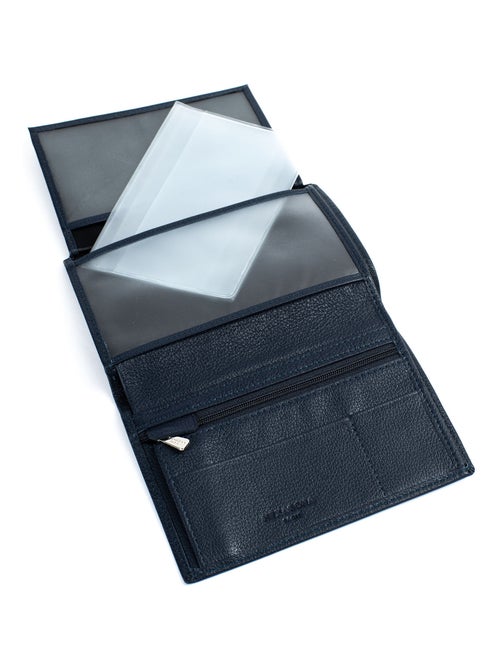 Portefeuille européen  2 volets  Cuir CONFORT - Kiabi