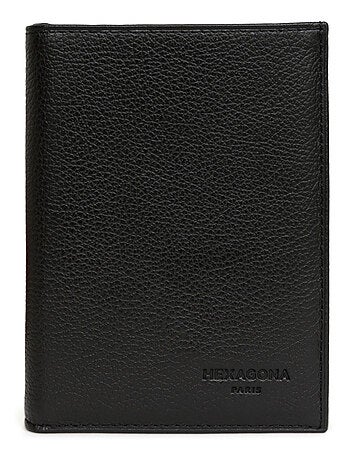 Portefeuille européen 2 volets cuir confort hexagona