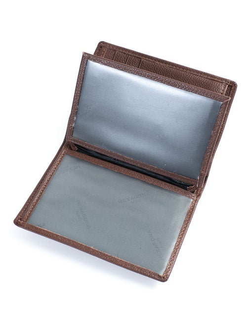 Portefeuille européen  2 volets  Cuir CONFORT - Kiabi