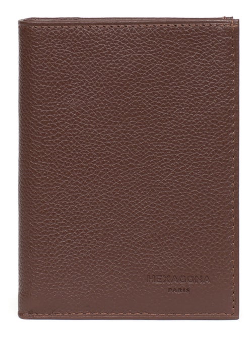 Portefeuille européen  2 volets  Cuir CONFORT - Kiabi