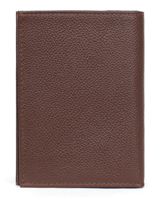 Portefeuille européen  2 volets  Cuir CONFORT - Kiabi