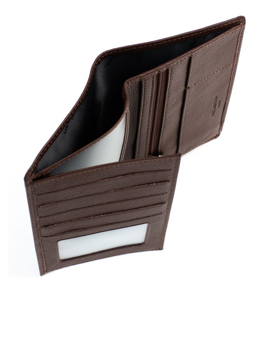 Portefeuille européen  2 volets  Cuir CONFORT - Kiabi