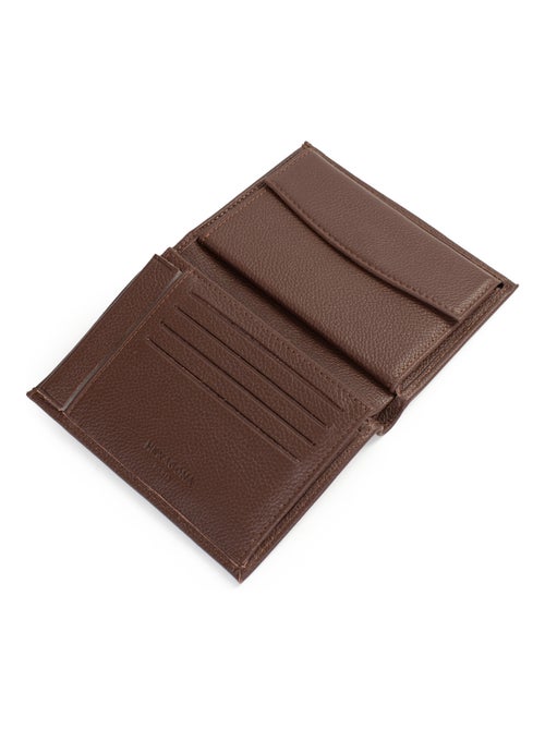 Portefeuille européen  2 volets  Cuir CONFORT - Kiabi