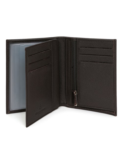 Portefeuille européen  2 volets  Cuir CONFORT - Kiabi