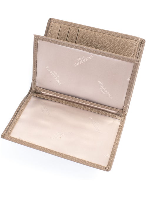 Portefeuille européen  2 volets  Cuir CONFORT - Kiabi