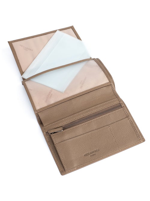 Portefeuille européen  2 volets  Cuir CONFORT - Kiabi