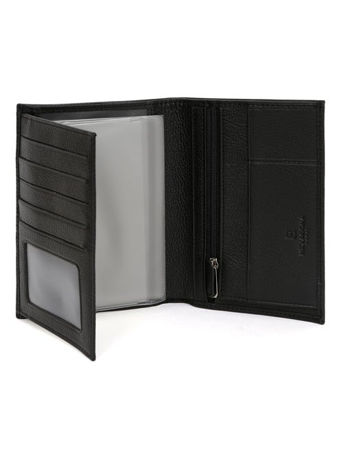 Portefeuille européen  2 volets  Cuir CONFORT - Kiabi
