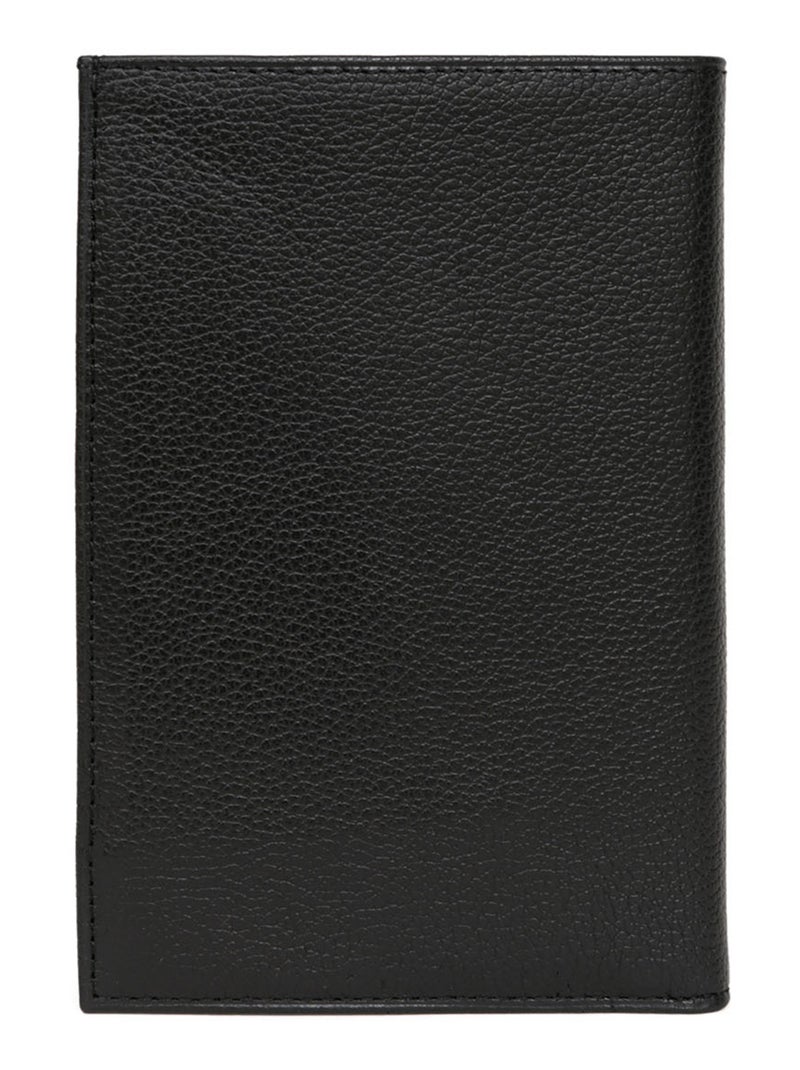 Portefeuille européen  2 volets  Cuir CONFORT Noir - Kiabi