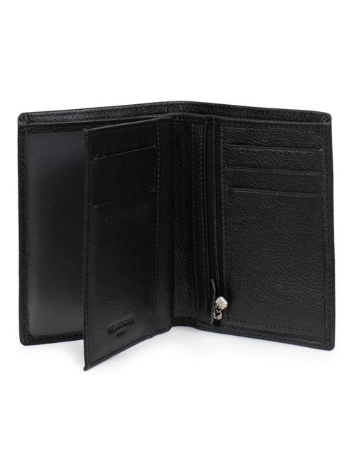 Portefeuille européen  2 volets  Cuir CONFORT - Kiabi