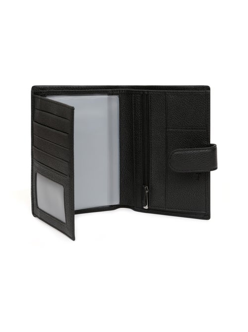 Portefeuille européen  2 volets  Cuir CONFORT - Kiabi