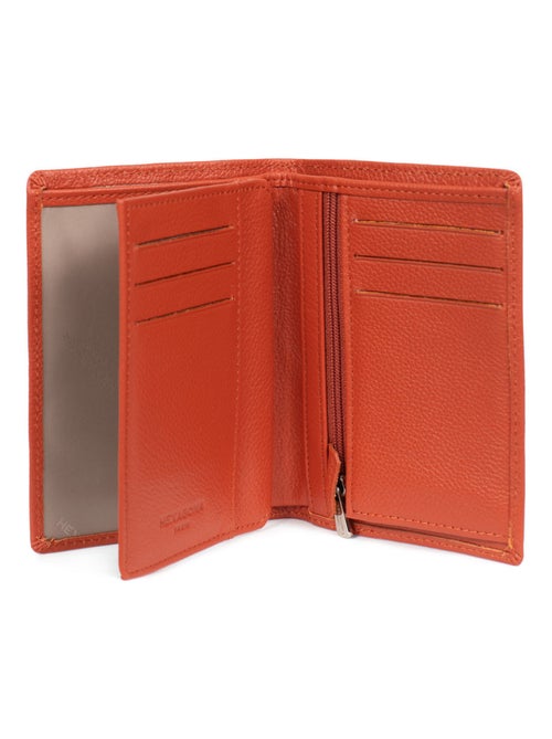 Portefeuille européen  2 volets  Cuir CONFORT - Kiabi