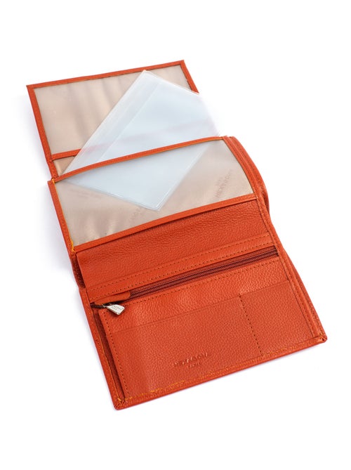 Portefeuille européen  2 volets  Cuir CONFORT - Kiabi
