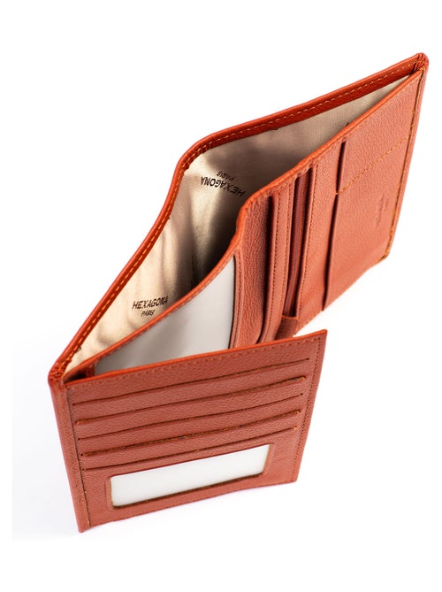Portefeuille européen  2 volets  Cuir CONFORT - Kiabi