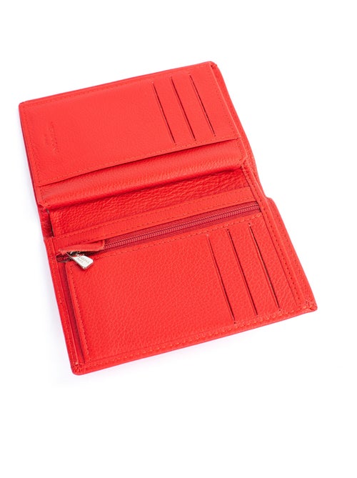 Portefeuille européen  2 volets  Cuir CONFORT - Kiabi
