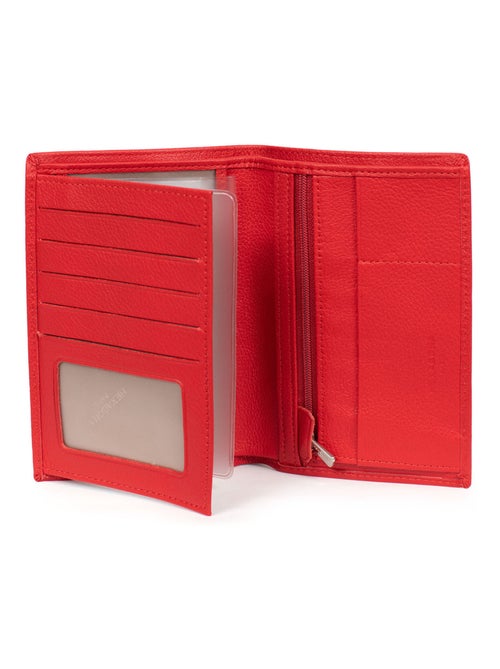 Portefeuille européen  2 volets  Cuir CONFORT - Kiabi