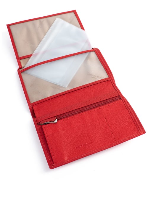 Portefeuille européen  2 volets  Cuir CONFORT - Kiabi