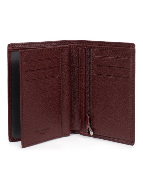 Portefeuille européen  2 volets  Cuir CONFORT - Kiabi