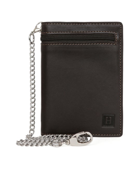 Portefeuille européen  2 volets  Cuir FÉLIN - Kiabi