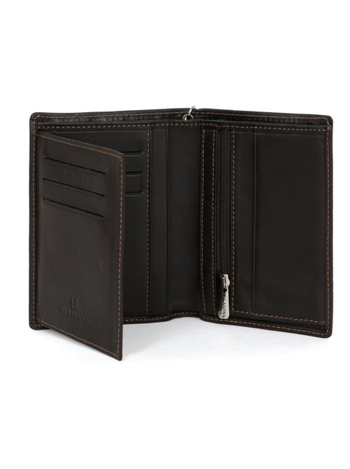 Portefeuille européen  2 volets  Cuir FÉLIN - Kiabi