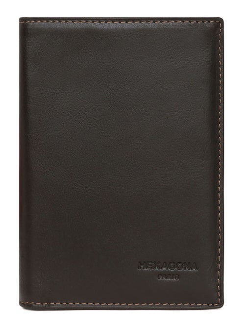 Portefeuille européen  2 volets  Cuir FÉLIN - Kiabi