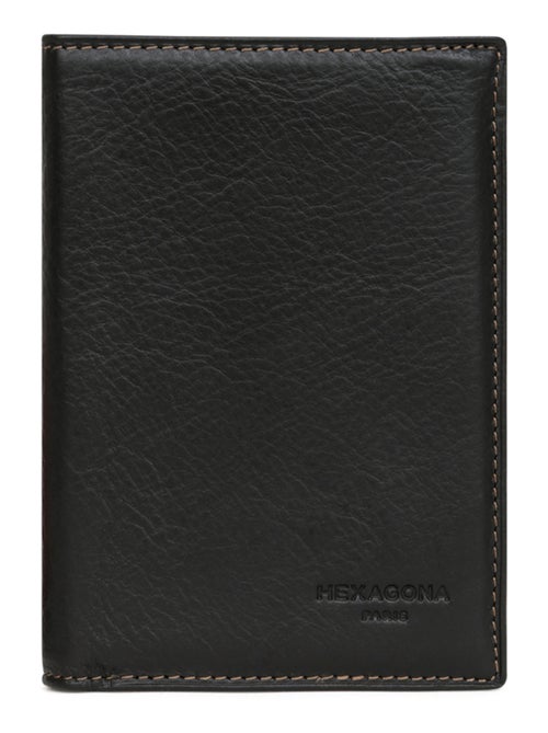 Portefeuille européen  2 volets  Cuir FÉLIN - Kiabi