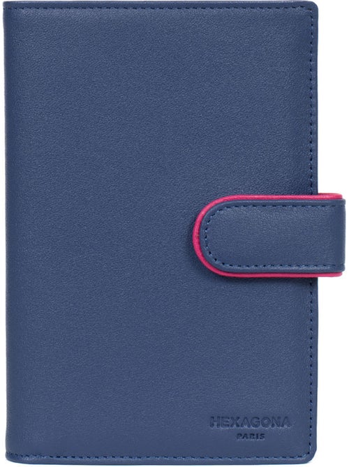 Portefeuille européen 2 volets cuir multico hexagona - Kiabi Portefeuille européen 2 volets cuir multico hexagona - Kiabi