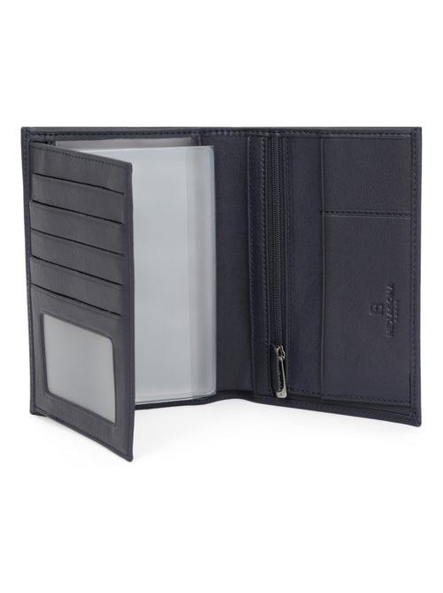 Portefeuille européen  2 volets  Cuir SOFT - Kiabi