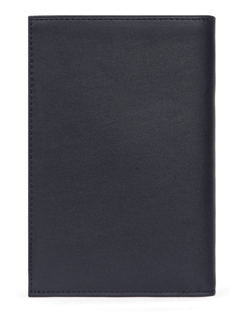 Portefeuille européen  2 volets  Cuir SOFT Bleu marine - Kiabi