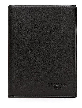 Portefeuille européen 2 volets cuir soft hexagona
