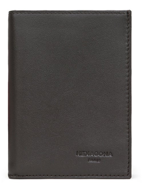 Portefeuille européen  2 volets  Cuir SOFT - Kiabi