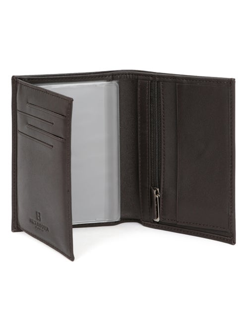 Portefeuille européen  2 volets  Cuir SOFT - Kiabi