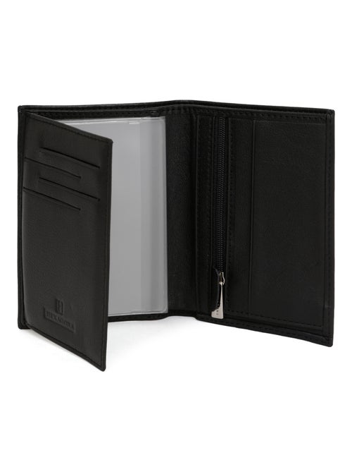 Portefeuille européen  2 volets  Cuir SOFT - Kiabi