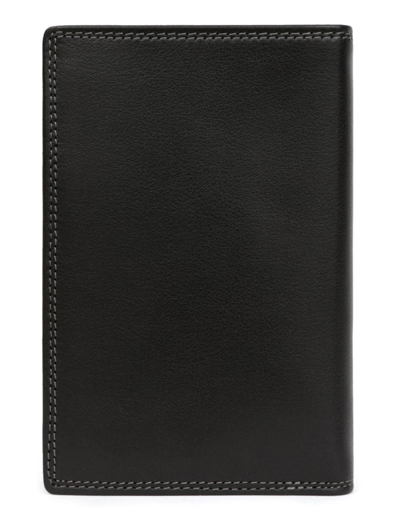 Portefeuille européen  2 volets  Stop RFID  Cuir SENSATION Noir - Kiabi