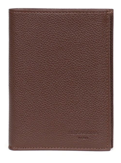 Portefeuille européen  3 volets  Cuir CONFORT - Kiabi