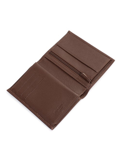 Portefeuille européen  3 volets  Cuir CONFORT - Kiabi