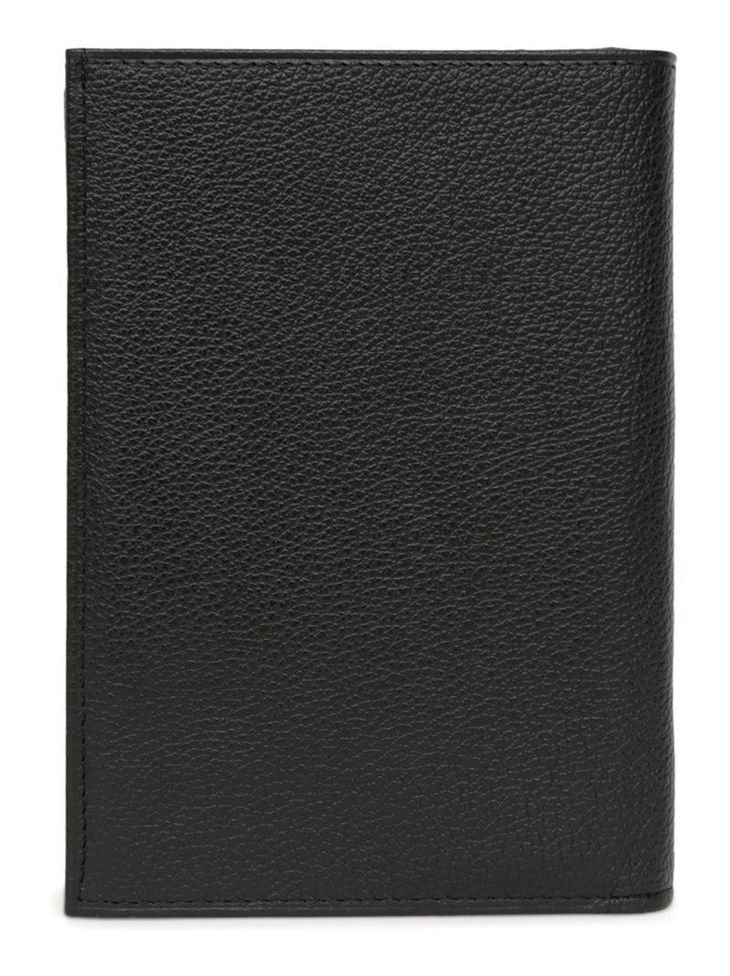 Portefeuille européen  3 volets  Cuir CONFORT Noir - Kiabi