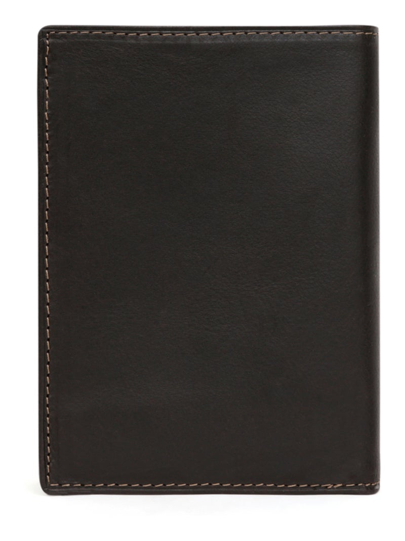 Portefeuille européen  3 volets  Cuir FÉLIN Marron - Kiabi