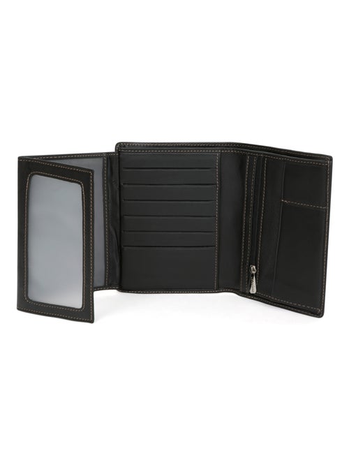 Portefeuille européen  3 volets  Cuir FÉLIN - Kiabi