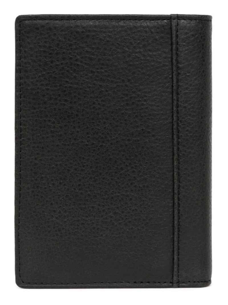 Portefeuille européen  3 volets  cuir instinct hexagona Noir - Kiabi