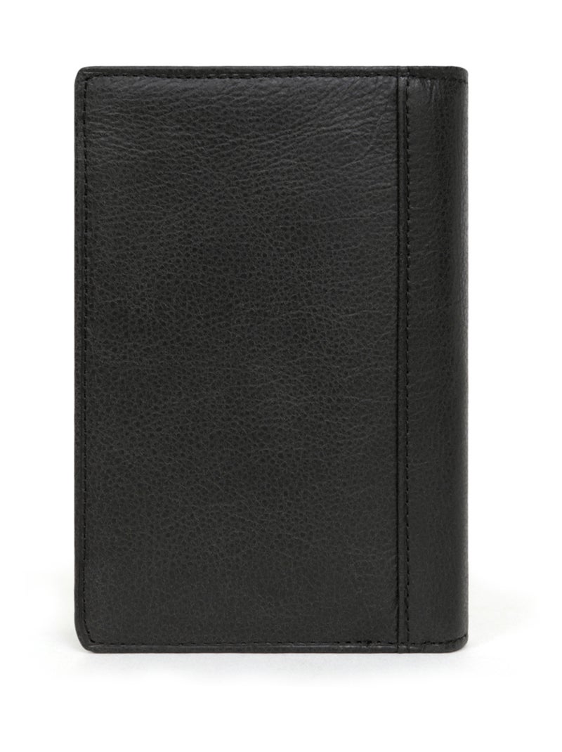 Portefeuille européen  3 volets  Cuir INSTINCT Noir - Kiabi