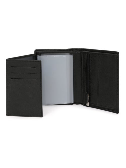Portefeuille européen  3 volets  Cuir INSTINCT - Kiabi
