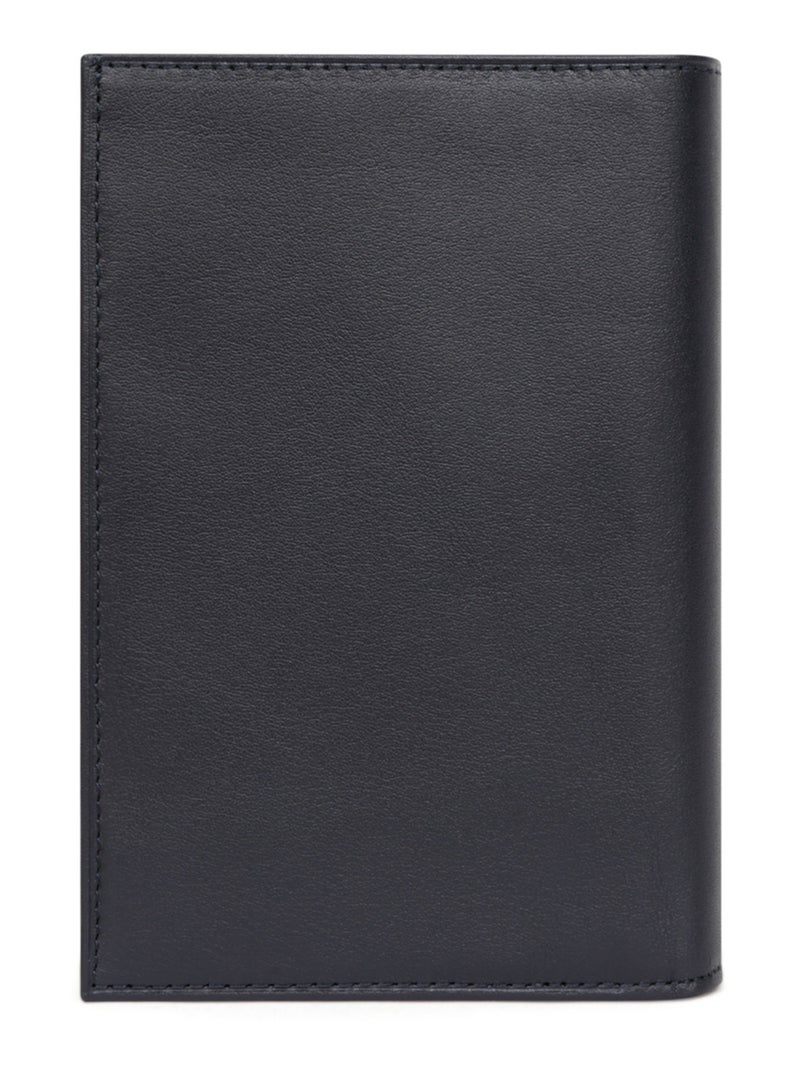 Portefeuille européen  3 volets  Cuir SOFT Bleu marine - Kiabi